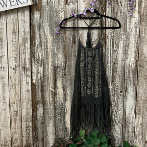 Be Vocal Fringe Tank Top
