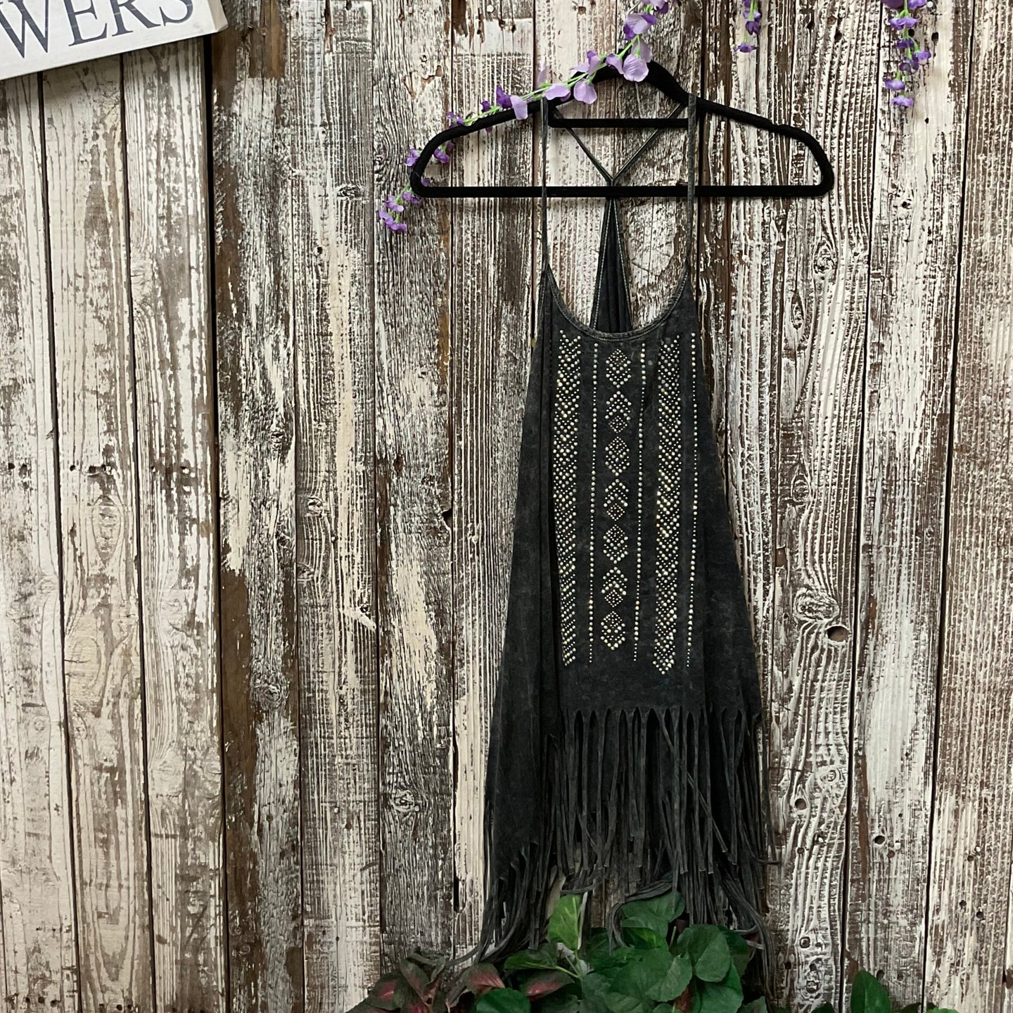 Be Vocal Fringe Tank Top