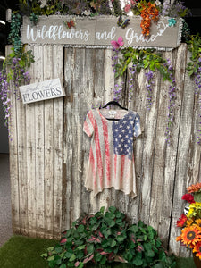 Be Vocal American Flag Top