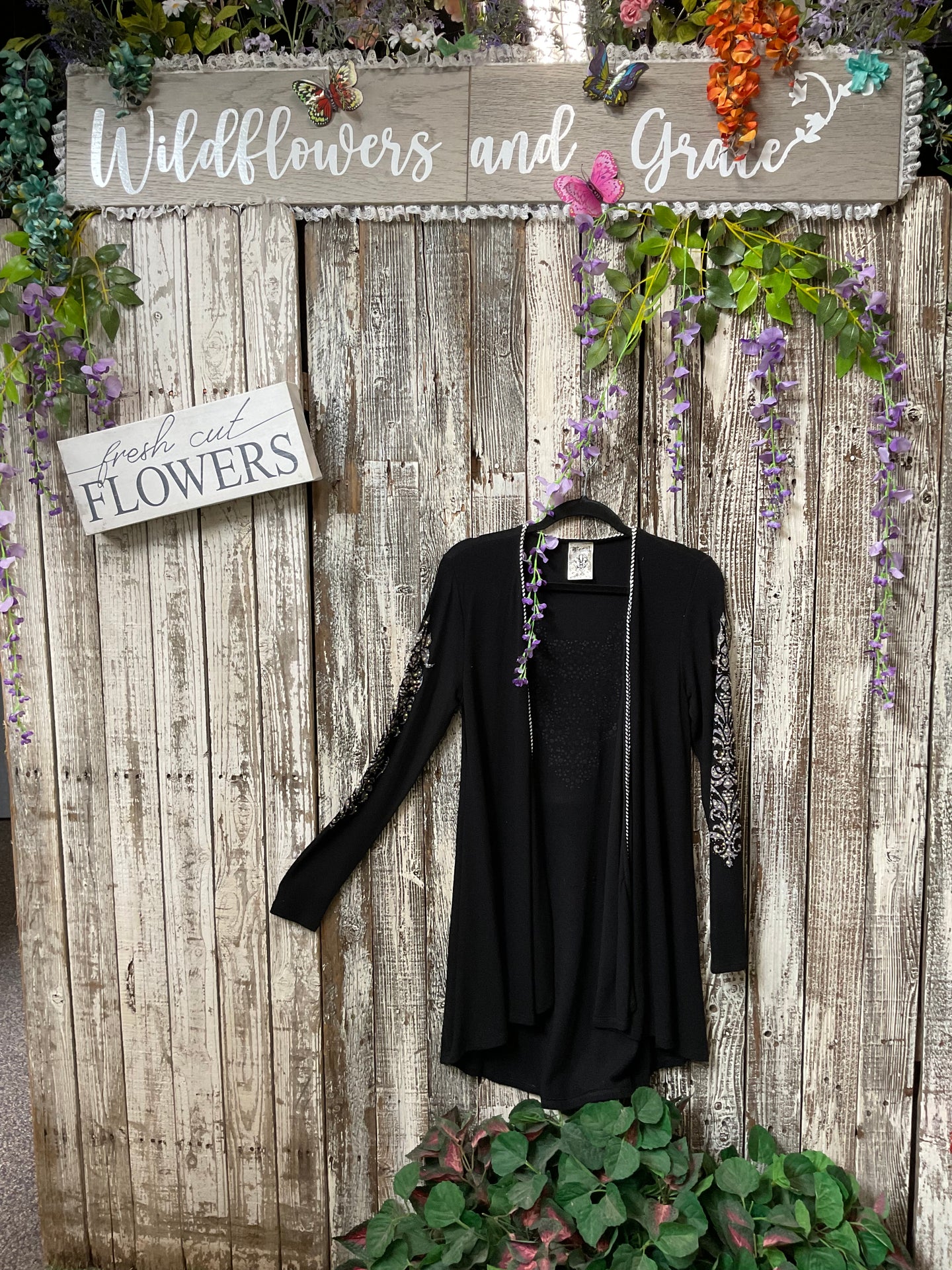 Be Vocal Swarovski Studded Cardigan