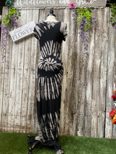 Load image into Gallery viewer, Black &amp; Grey Tye Dye Dress

