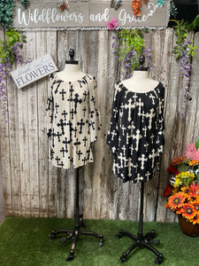 Crosses Off the Shoulder Top
