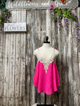 Load image into Gallery viewer, Pink &amp; Lace Top
