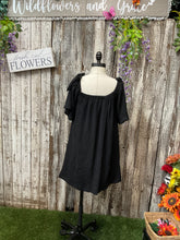 Load image into Gallery viewer, Black Bows &amp; Flowy Mini Dress
