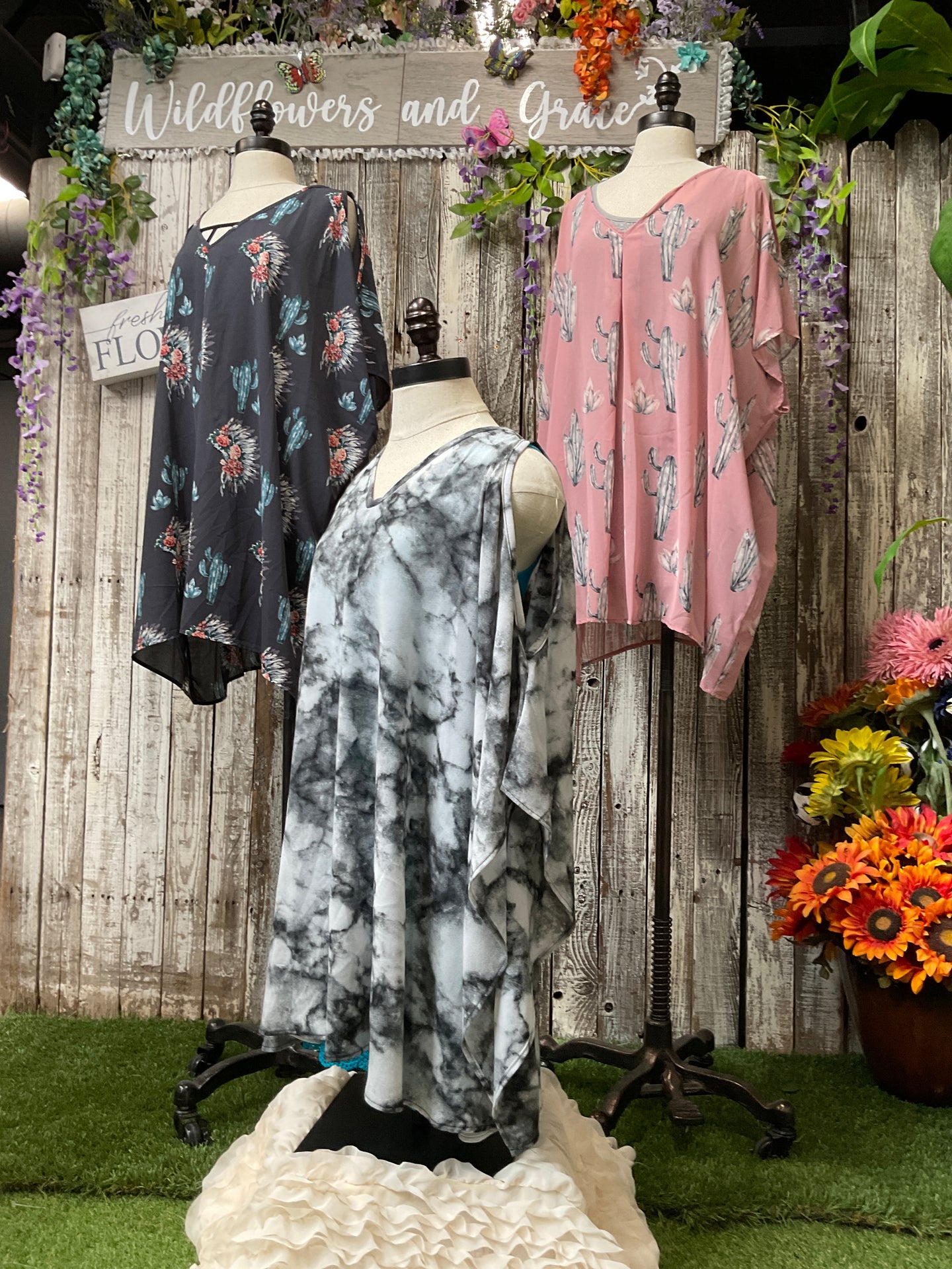 Cold Shoulder Tunic Pancho