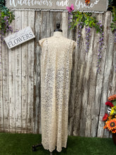 Load image into Gallery viewer, White N Lacey Vest Kimono
