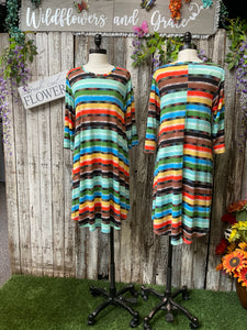 L & B Serape Livin Dress