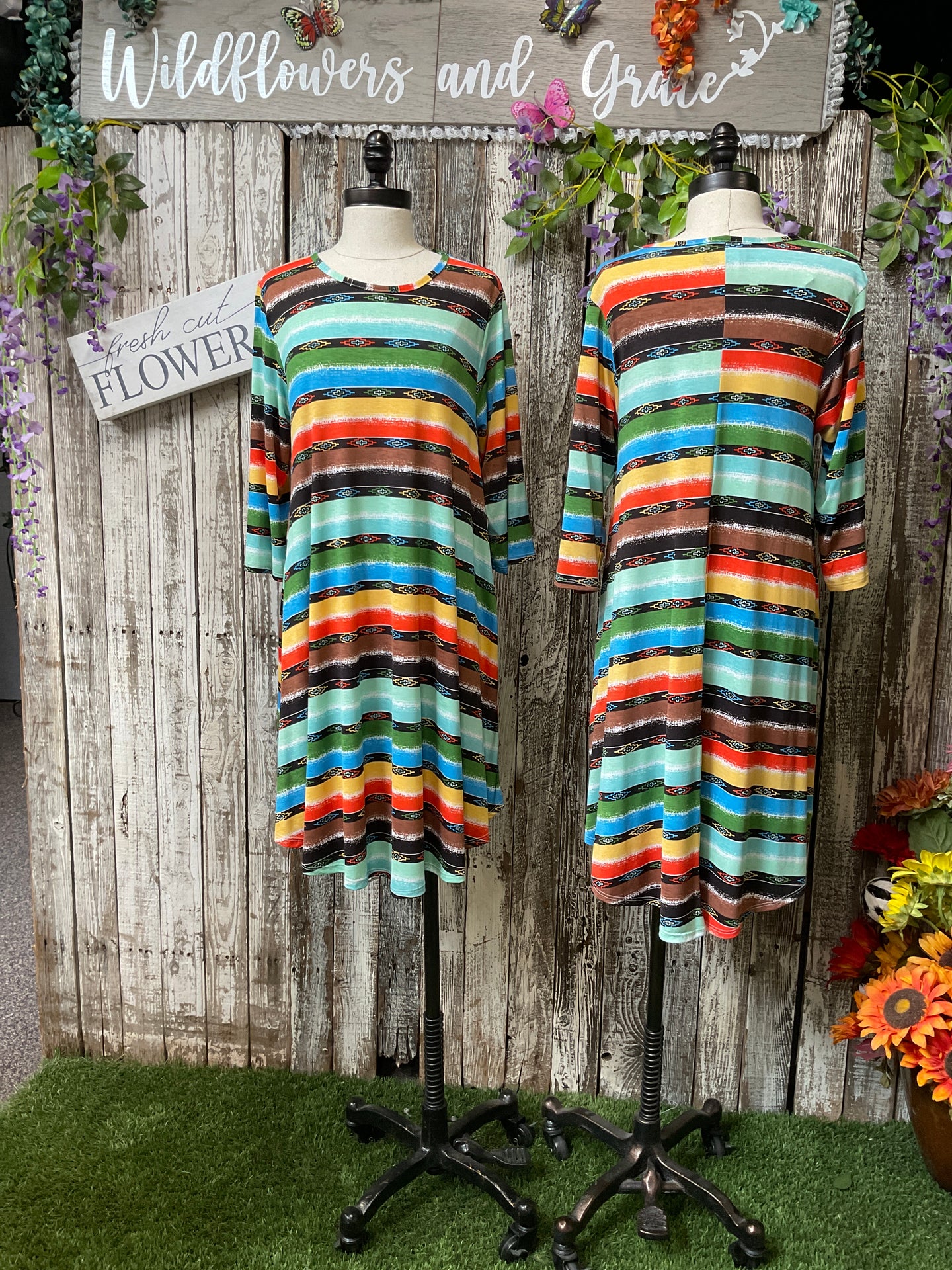 L & B Serape Livin Dress