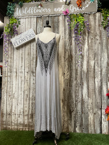 Be Vocal Light Grey High/Low Dress