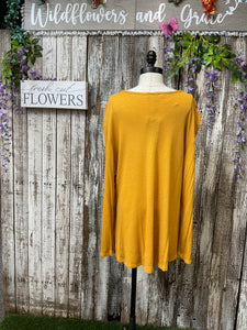 Golden V-Neck Top