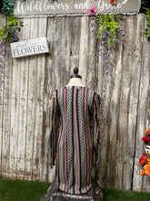 Load image into Gallery viewer, Stripes &amp; Diamonds Long Sleeved Mini Dress
