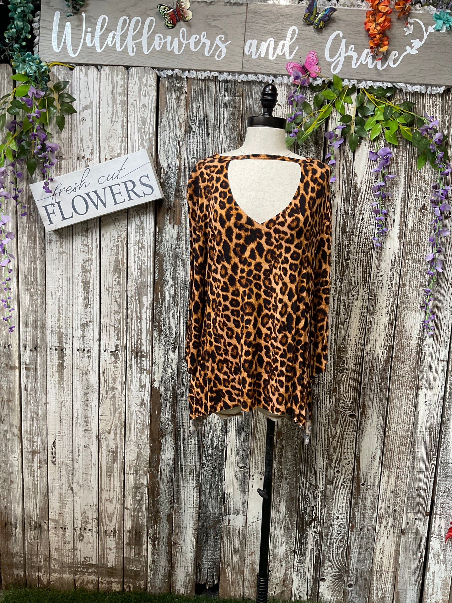 L&B Sassy Leopard Top