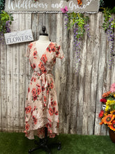 Load image into Gallery viewer, Short Sleeved Floral High/Low Dress
