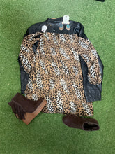 Load image into Gallery viewer, Leopard Off the Shoulder Mini Dress
