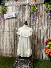 Load image into Gallery viewer, White Off the Shoulder Boho Dress
