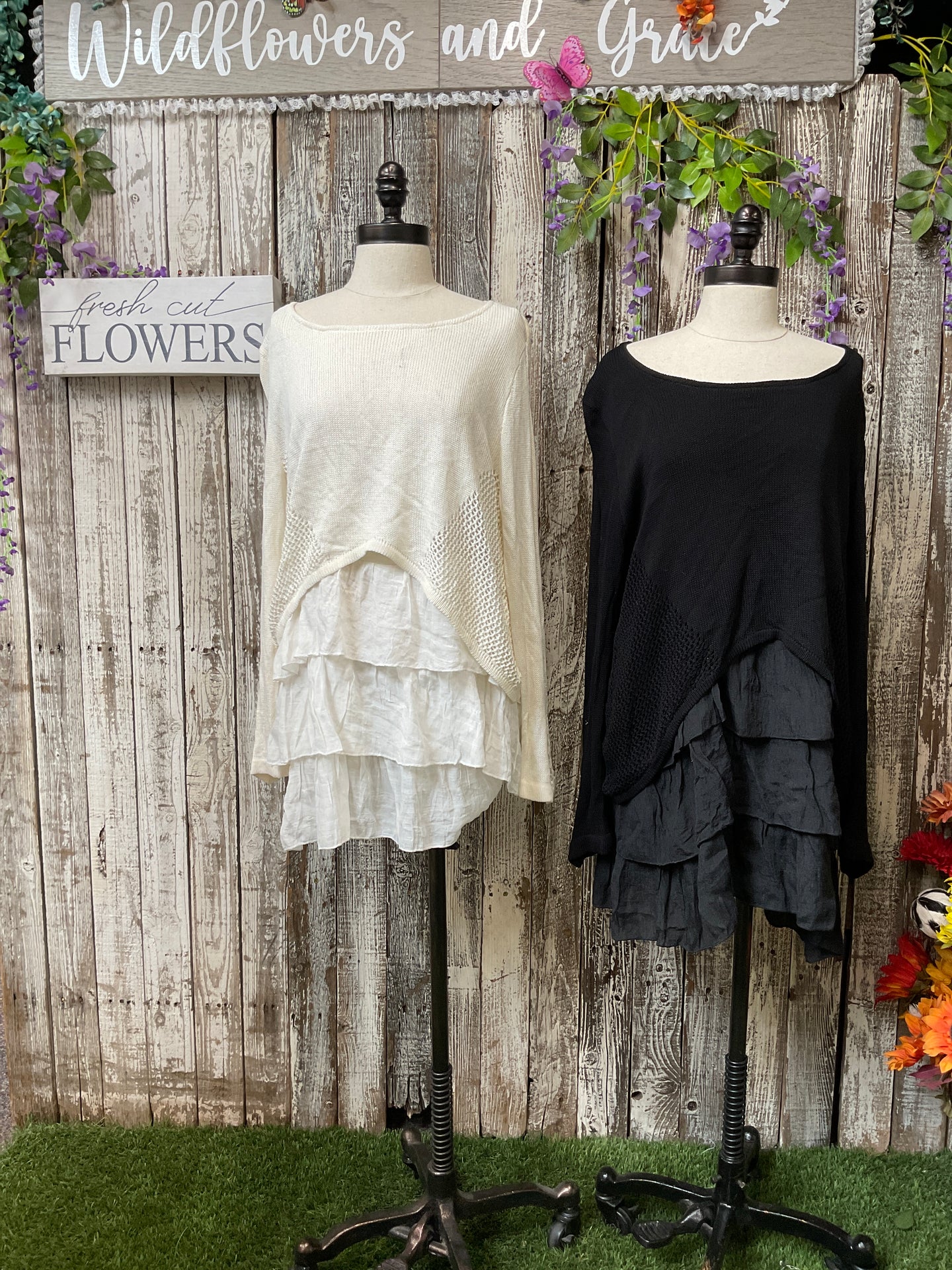 Knitted Ruffle Top