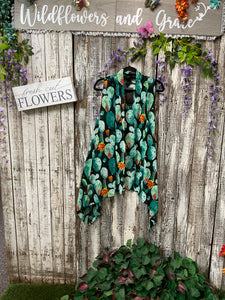 Lucky Cacti Vest Cardigan