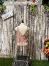 Load image into Gallery viewer, Floral Knitted Crop Tank
