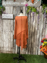 Load image into Gallery viewer, Rusted in Lace Top
