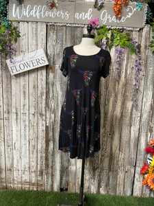 Bulls N Flowers Dress
