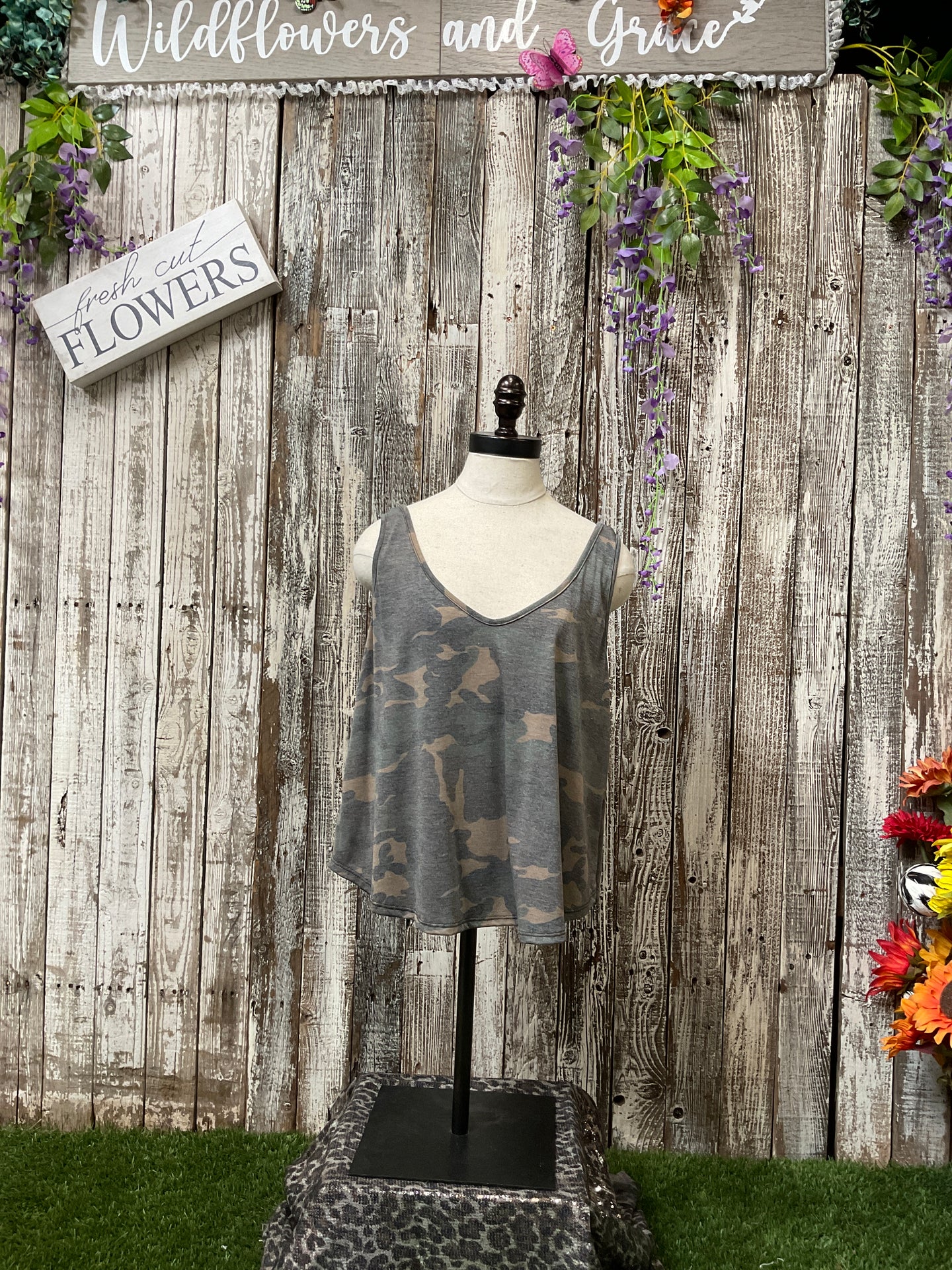 Camo Crop Tank