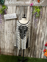 Load image into Gallery viewer, Vocal Black &amp; Crème Stripped Sweater
