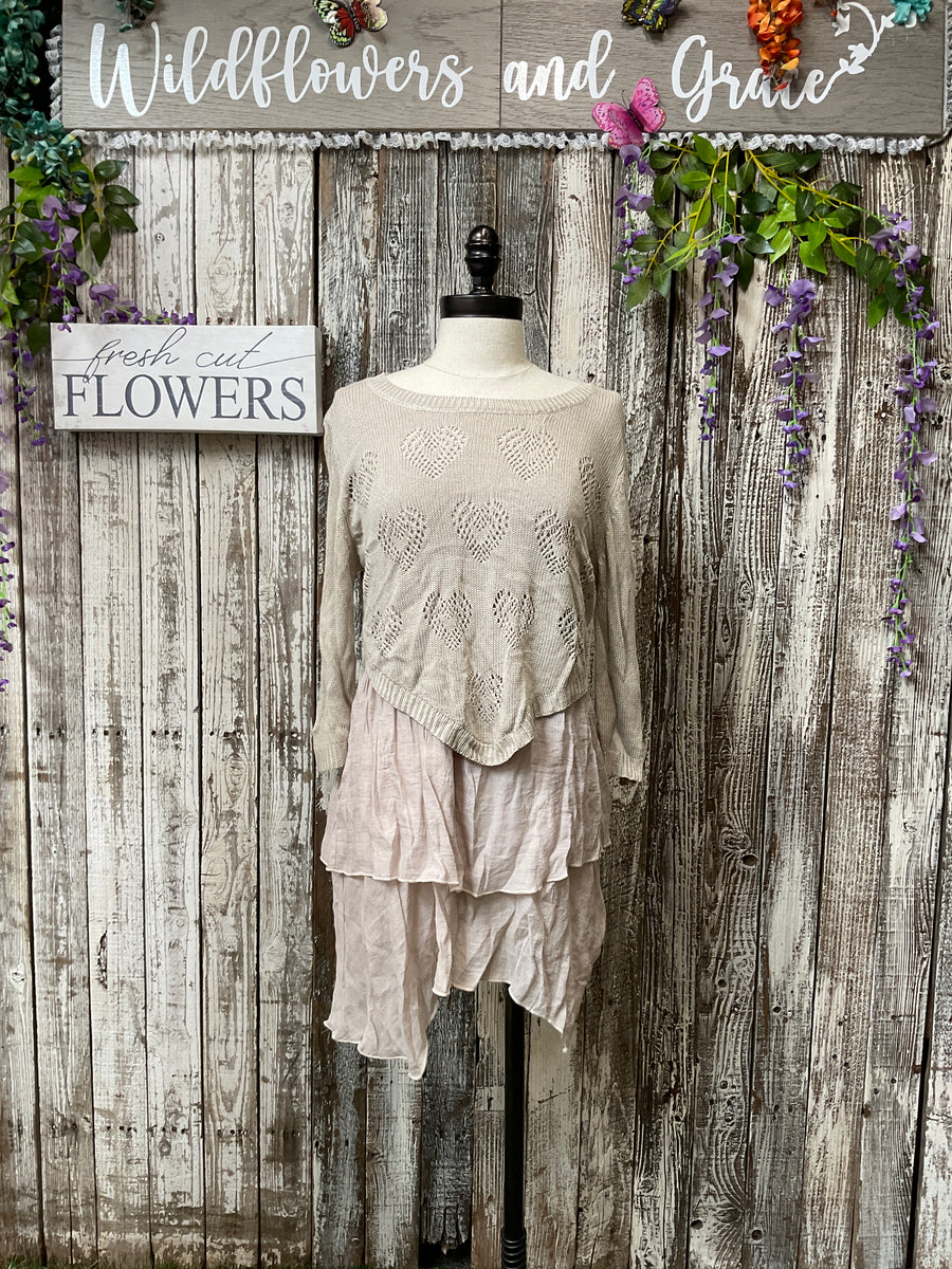 Knitted Ruffle Top – Wildflowers and Grace