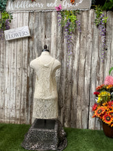 Load image into Gallery viewer, Crème Crochet Laced Tank Top
