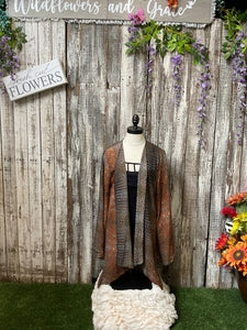 Long Sleeved long Sheer Kimono