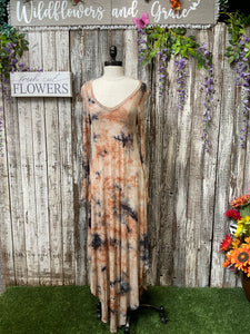 Green Tye Dye Dress