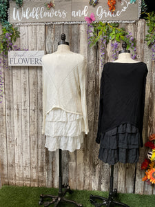 Knitted Ruffle Top