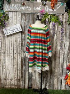 Serape N Lace Dress