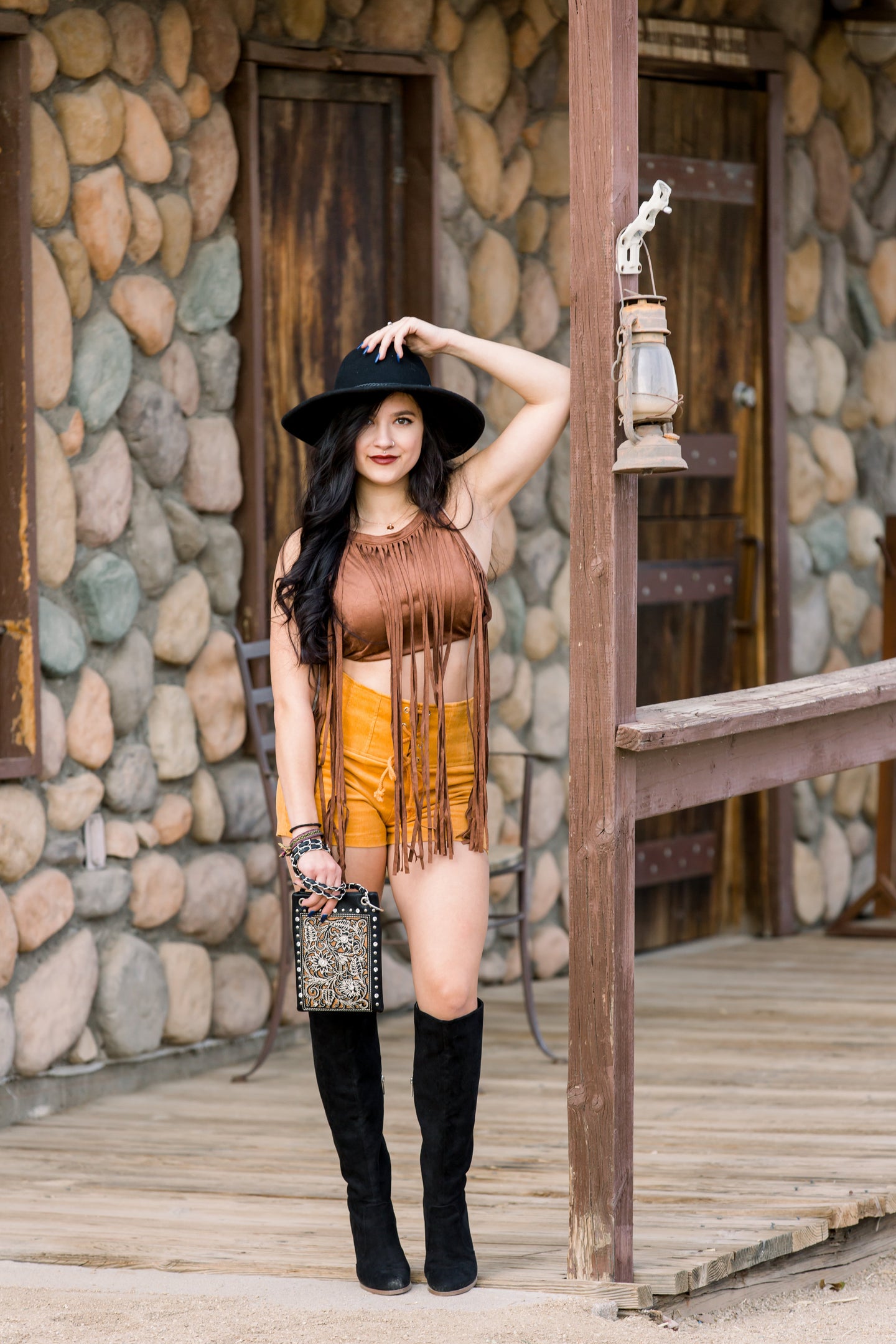 Fringe fun Brown
