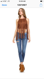 Fringe fun Brown