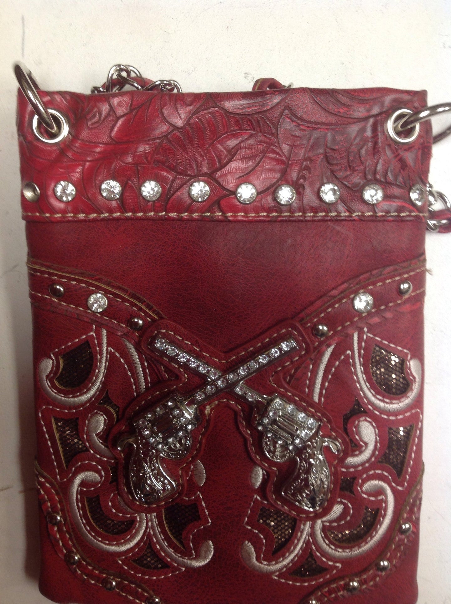 CHIC417-RED/BROWN